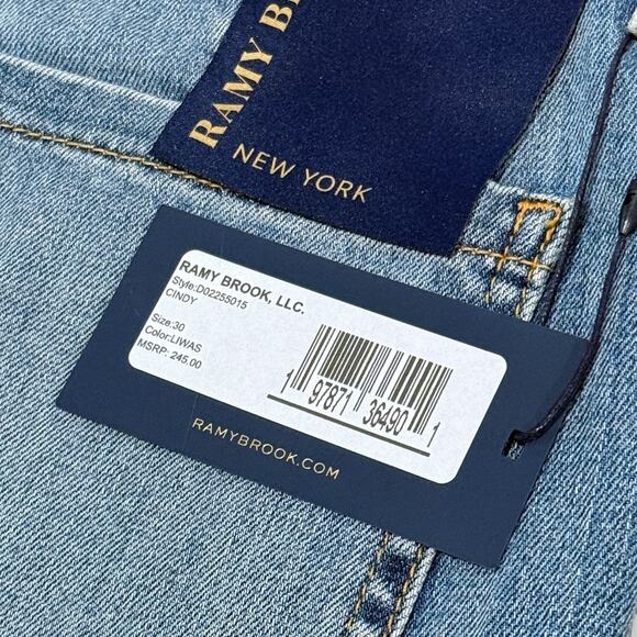 Ramy Brook Cindy High Rise Flare Jeans Size 30 Button Fly Light Wash NWT $245 - Picture 8 of 12